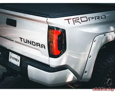 NOVA-Series Prismatic LED Tail Lights Black Red Toyota Tundra 2014-2021 AlphaRex USA - 672052