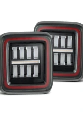 NOVA-Series Prismatic LED Tail Lights Black-Red Jeep Wrangler JL 2018-2023 AlphaRex USA                                     - 602020 - Image 17