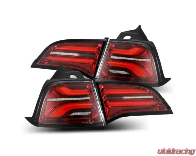 PRO-Series Taillights (Red Smoke) Tesla 2018-2024 AlphaRex USA - 601020