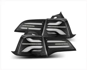 PRO-Series Taillights (Jet Black) Tesla 2020-2024 AlphaRex USA