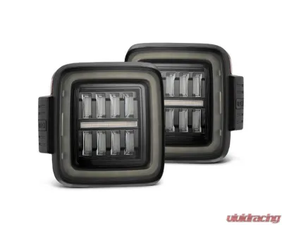 NOVA-Series Taillights (Alpha-Black) Jeep Wrangler 2018-2024 AlphaRex USA - 602010