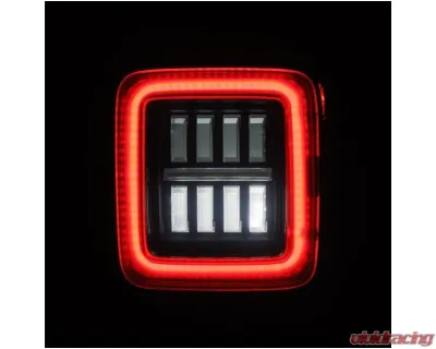NOVA-Series Taillights (Alpha-Black) Jeep Wrangler 2018-2024 AlphaRex USA - 602010