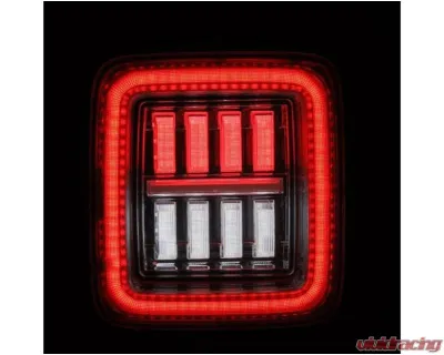 NOVA-Series Taillights (Clear) Jeep Wrangler 2018-2024 AlphaRex USA - 602030