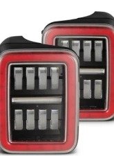 NOVA-Series Taillights (Black Red) Jeep Gladiator 2020-2023 AlphaRex USA                                     - 602070 - Image 7