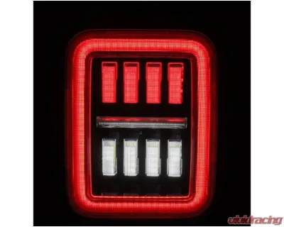 NOVA-Series Taillights (Black Red) Jeep Gladiator 2020-2023 AlphaRex USA - 602070