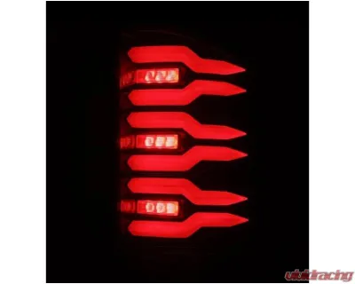 LUXX-Series Taillights (Black Red) Chevrolet 2007-2014 AlphaRex USA - 620000