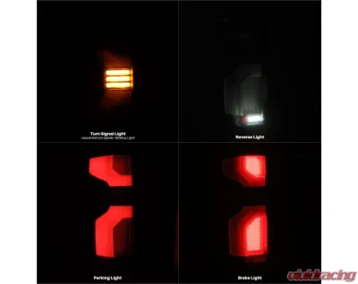 LUXX-Series Taillights (Black) Chevrolet 2019-2024 AlphaRex USA - 620088