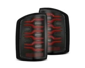 LUXX-Series Taillights (Black Red) GMC 2014-2018 AlphaRex USA
