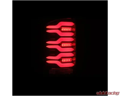 LUXX-Series Taillights (Black Red) GMC 2014-2018 AlphaRex USA - 630050
