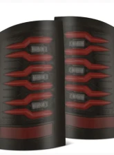 LUXX-Series Taillights (Black Red) GMC 2007-2014 AlphaRex USA                                     - 630080 - Image 6