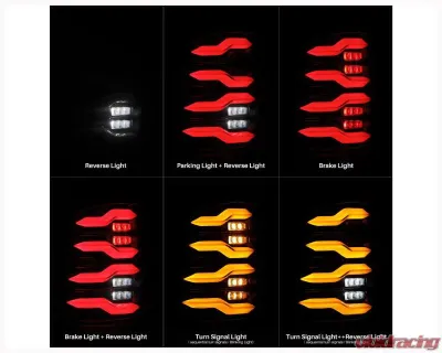 LUXX-Series Taillights (Black) Dodge | Ram 2009-2020 AlphaRex USA - 640004