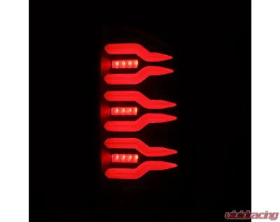 LUXX-Series Taillights (Black) Dodge 2002-2006 AlphaRex USA - 641010