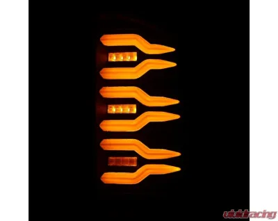 LUXX-Series Taillights (Black) Dodge 2002-2006 AlphaRex USA - 641010