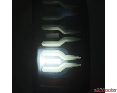 LUXX-Series Taillights (Black) Dodge 2002-2006 AlphaRex USA - 641010