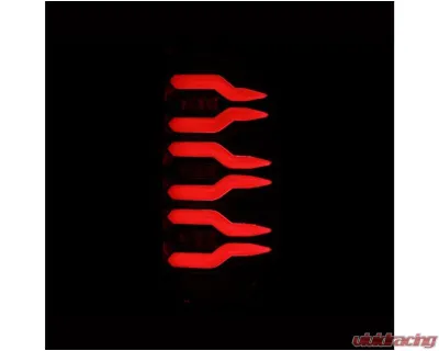 LUXX-Series Taillights (Alpha-Black) Dodge Ram 1500 2007-2009 AlphaRex USA - 641050