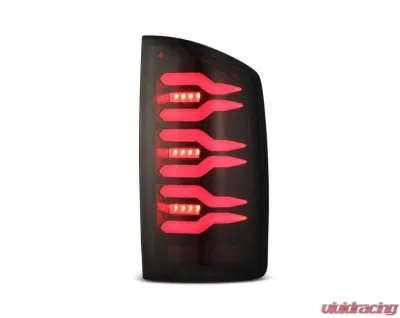 LUXX-Series Taillights (Black Red) Dodge 2007-2009 AlphaRex USA - 641060