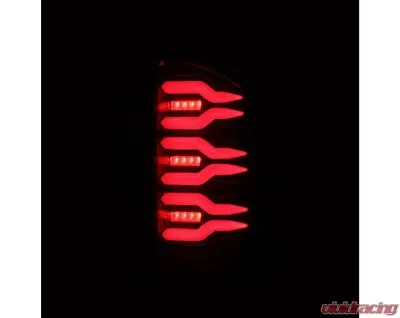 LUXX-Series Taillights (Black Red) Dodge 2007-2009 AlphaRex USA - 641060