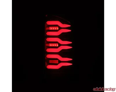 LUXX-Series Taillights (Black Red) Dodge 2007-2009 AlphaRex USA - 641060