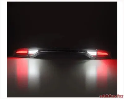 NOVA-Series Prismatic LED Taillights (Smoke) Dodge Charger 2015-2023 AlphaRex USA - 642040