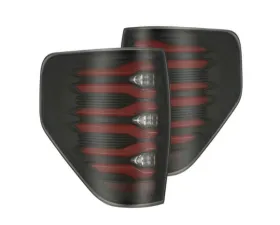 LUXX-Series Taillights (Black Red) Ford F-150 2009- 2014 AlphaRex USA