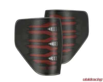 LUXX-Series Taillights (Black Red) Ford F-150 2009- 2014 AlphaRex USA - 653090