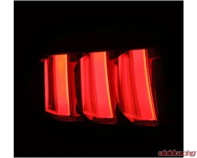 NOVA-Series Taillights (Black Clear) Ford Mustang 2015-2023 AlphaRex USA - 655020