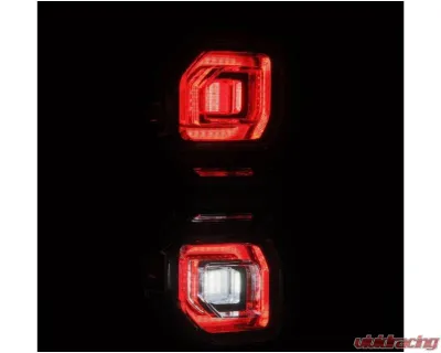NOVA-Series Prismatic LED Taillights (Black) Ford Bronco 2021-2023 AlphaRex USA - 659010