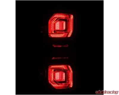 NOVA-Series Prismatic LED Taillights (Black) Ford Bronco 2021-2023 AlphaRex USA - 659010
