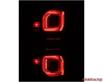 NOVA-Series Prismatic LED Taillights (Black) Ford Bronco 2021-2023 AlphaRex USA - 659010