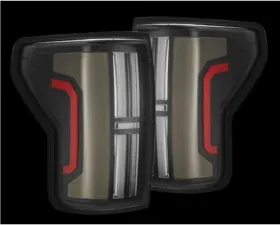 AlphaRex USA NOVA-Series Prismatic LED Taillights Black for 2007-2013 Toyota Tundra