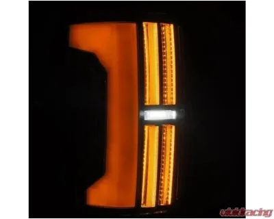 AlphaRex USA NOVA-Series Prismatic LED Taillights Black for 2007-2013 Toyota Tundra - 670042
