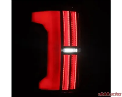 AlphaRex USA NOVA-Series Prismatic LED Taillights Black for 2007-2013 Toyota Tundra - 670042