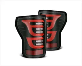 LUXX-Series Taillights (Black Red) Toyota Tundra 2007-2013 AlphaRex USA