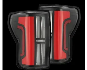 NOVA-Series Prismatic LED Taillights (Black Red) Toyota Tundra 2007-2013 AlphaRex USA
