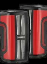 NOVA-Series Prismatic LED Taillights (Black Red) Toyota Tundra 2007-2013 AlphaRex USA                                     - 670052 - Image 5