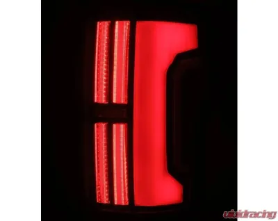 NOVA-Series Prismatic LED Taillights (Black Red) Toyota Tundra 2007-2013 AlphaRex USA - 670052