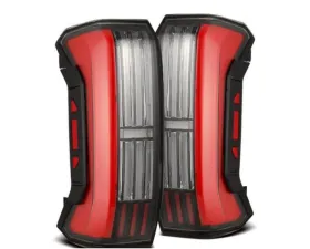 NOVA-Series Prismatic LED Taillights (Black Red) AlphaRex USA