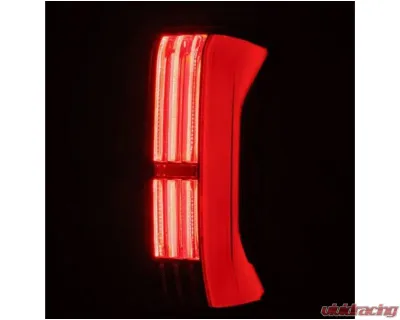 NOVA-Series Prismatic LED Taillights (Black Red) Toyota Tundra 2022-2024 AlphaRex USA - 673002