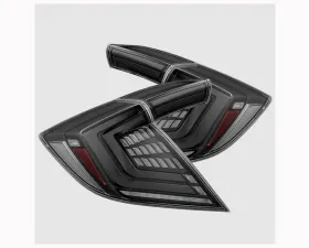 NOVA-Series Prismatic LED Taillights (Alpha-Black) Honda Civic 2017-2025 AlphaRex USA
