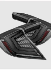 NOVA-Series Prismatic LED Taillights (Alpha-Black) Honda Civic 2017-2025 AlphaRex USA                                     - 676000 - Image 7
