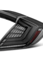 NOVA-Series Prismatic LED Taillights (Alpha-Black) Honda Civic 2017-2025 AlphaRex USA                                     - 676000 - Image 3