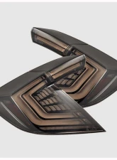 NOVA-Series Prismatic LED Taillights (Black Smoke) Honda Civic 2017-2021 AlphaRex USA                                     - 676010 - Image 6