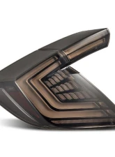 NOVA-Series Prismatic LED Taillights (Black Smoke) Honda Civic 2017-2021 AlphaRex USA                                     - 676010 - Image 3