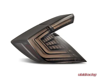 NOVA-Series Prismatic LED Taillights (Black Smoke) Honda Civic 2017-2021 AlphaRex USA - 676010