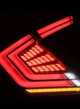 NOVA-Series Prismatic LED Taillights (Black Smoke) Honda Civic 2017-2021 AlphaRex USA                                     - 676010 - Image 4