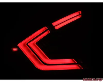 NOVA-Series Prismatic LED Taillights (Black Smoke) Honda Civic 2017-2021 AlphaRex USA - 676010