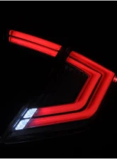 NOVA-Series Prismatic LED Taillights (Black) Honda Civic 2017-2021 AlphaRex USA                                     - 676020 - Image 2