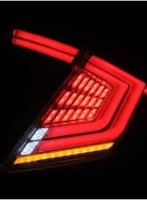 NOVA-Series Prismatic LED Taillights (Black) Honda Civic 2017-2021 AlphaRex USA                                     - 676020 - Image 5