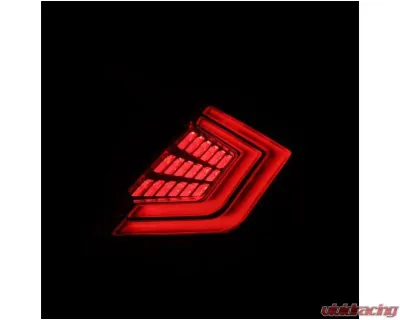 NOVA-Series Prismatic LED Taillights (Clear Smoke) Honda Civic 2017-2021 AlphaRex USA - 676040