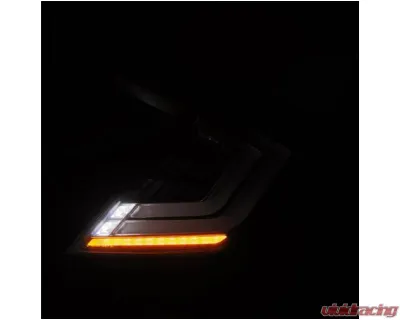 NOVA-Series Prismatic LED Taillights (Clear Smoke) Honda Civic 2017-2021 AlphaRex USA - 676040